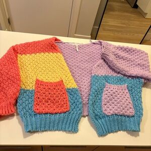 Multicolor Knit Women's Cardigan